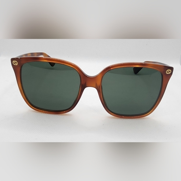 GUCCI Square Acetate Sunglasses w/ Interlocking G Detail - Picture 1 of 9